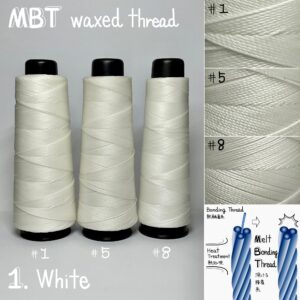 MBT 蝋引き糸【1.White/ 白】