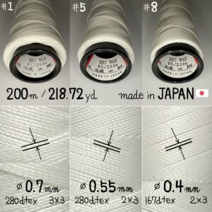 MBT waxed thread【2.Ecru】