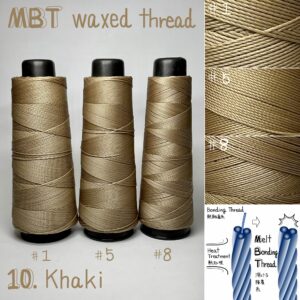 MBT waxed thread【10.Khaki】