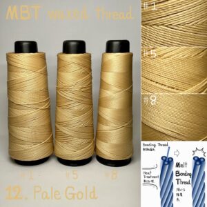 MBT waxed thread【12.Pale Gold】