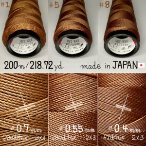 MBT waxed thread【13.Golden Brown】