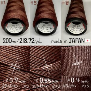 MBT waxed thread【15.Russet】