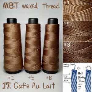 MBT waxed thread【17.Cafe Au Lait】