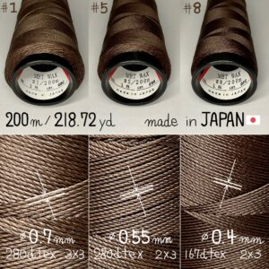 MBT waxed thread【18.Sepia】