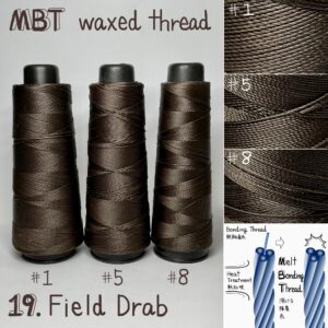 MBT waxed thread【19.Field Drab】