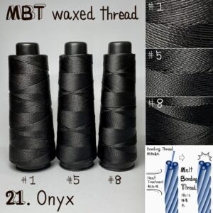 MBT waxed thread【21.Onyx】