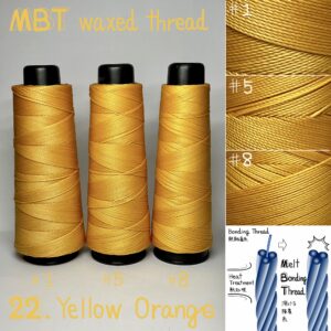 MBT waxed thread【22.Yellow Orange】