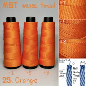 MBT waxed thread【23.Orange】