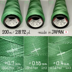 MBT waxed thread【24.Dark Sea Green】