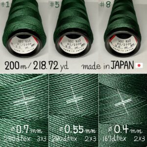 MBT waxed thread【25.Sap Green】