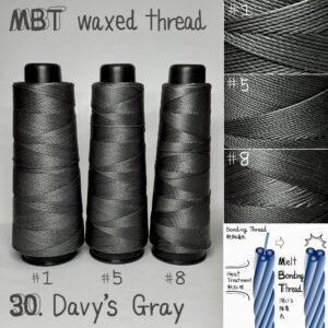 MBT waxed thread【30.Davy’s Gray】