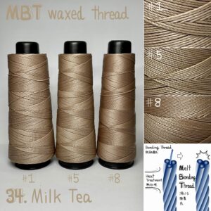 MBT waxed thread【34.Milk Tea】