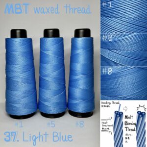 MBT waxed thread【37.Light Blue】