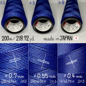 MBT waxed thread【38.Cerulean Blue】