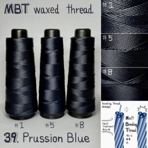 MBT waxed thread【39.Prussian Blue】