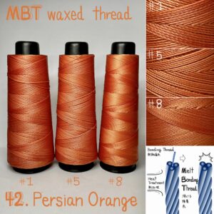 MBT waxed thread【42.Persian Orange】