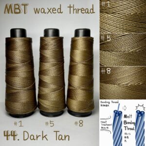 MBT waxed thread【44.Dark Tan】