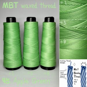MBT waxed thread【45.Apple Green】