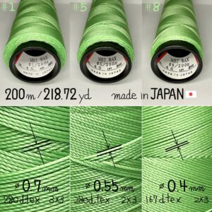 MBT waxed thread【45.Apple Green】