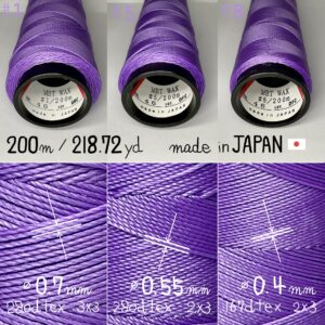 MBT waxed thread【46.Purple】