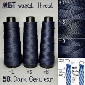 MBT waxed thread【50.Dark Cerulean】