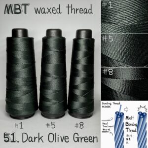 MBT waxed thread【51.Dark Olive Green】