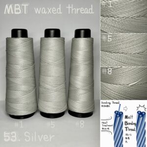 MBT waxed thread【53.Silver】