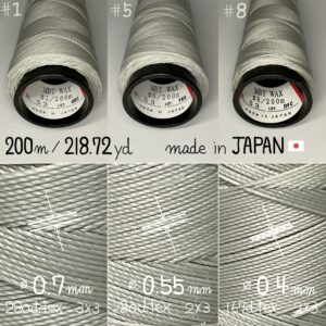 MBT waxed thread【53.Silver】