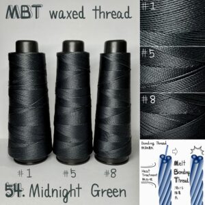 MBT waxed thread【54.Midnight Green】