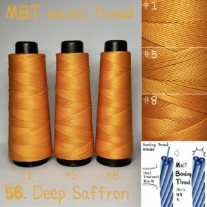 MBT waxed thread【56.Deep Saffron】