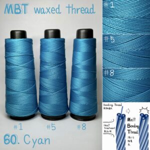 MBT waxed thread【60.Cyan】