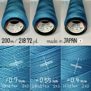 MBT waxed thread【60.Cyan】