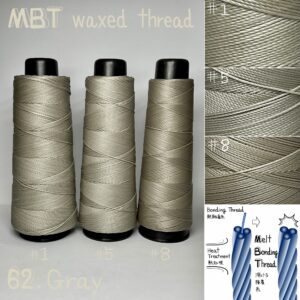 MBT waxed thread【62.Gray】