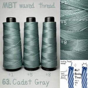 MBT waxed thread【63.Cadet Gray】