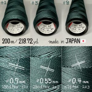 MBT waxed thread【65.Hunter Green】