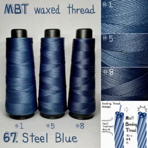 MBT waxed thread【67.Steel Blue】