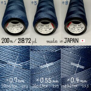 MBT waxed thread【67.Steel Blue】