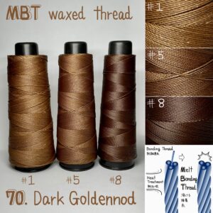 MBT waxed thread【70.Dark Goldennod】