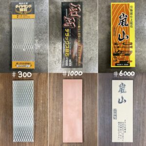 Sharpening Stone 3types Set【10%off】#300/ #1000/ #6000 (¥10880JPY→¥9800JPY)