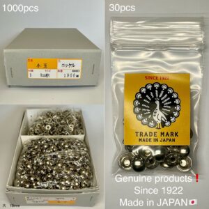 【Peacock】Domed Rivets (M/ 10mm) Nickel Plate