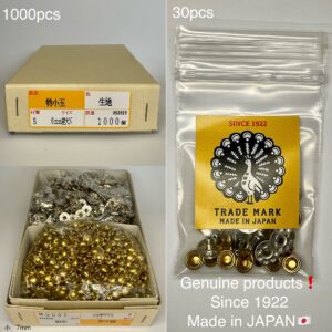 【Peacock】Domed Rivets (S/ 7mm) Solid Brass
