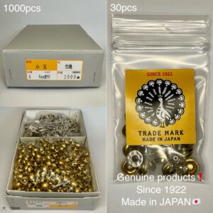 【Peacock】Domed Rivets (M/ 10mm) Solid Brass
