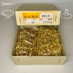 【Peacock】片面カシメ (ミニ/ 3.5mm) 真鍮無垢