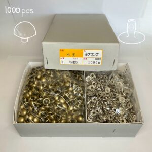 【Peacock】Domed Rivets (M/ 10mm) Nickel Plate