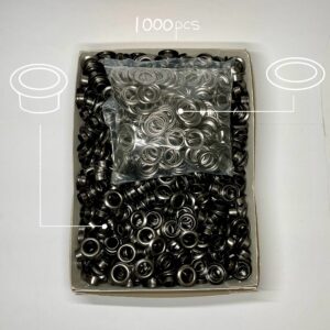 【Lucky Star】Grommets (No.23/ 16mm) Gunmetal Plate