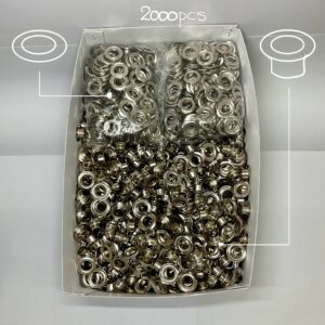 【Lucky Star】Grommets (No.25/ 19mm) Nickel Plate