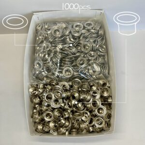 【Lucky Star】Grommets (No.28/ 23mm) Nickel Plate