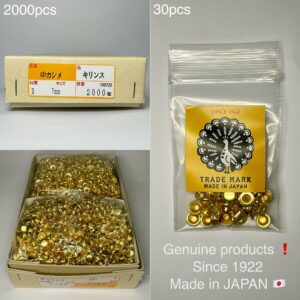 【Peacock】Single Cap Rivets (M/ 7mm) Solid Brass