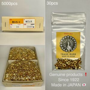 【Peacock】Single Cap Rivets (XS/ 4.6mm) Solid Brass