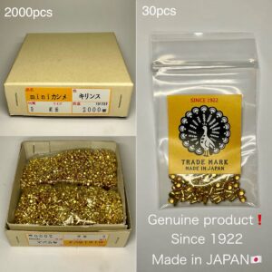 【Peacock】Double Cap Rivets (XXS/ 3.5mm) Solid Brass